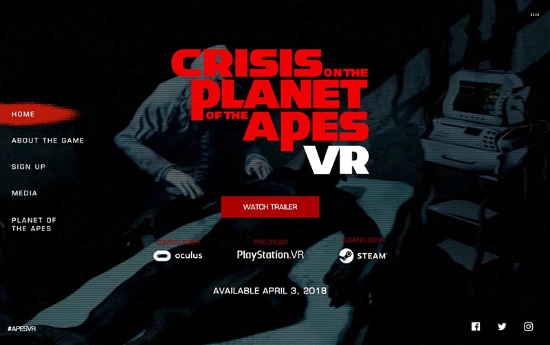Planet of store the apes vr